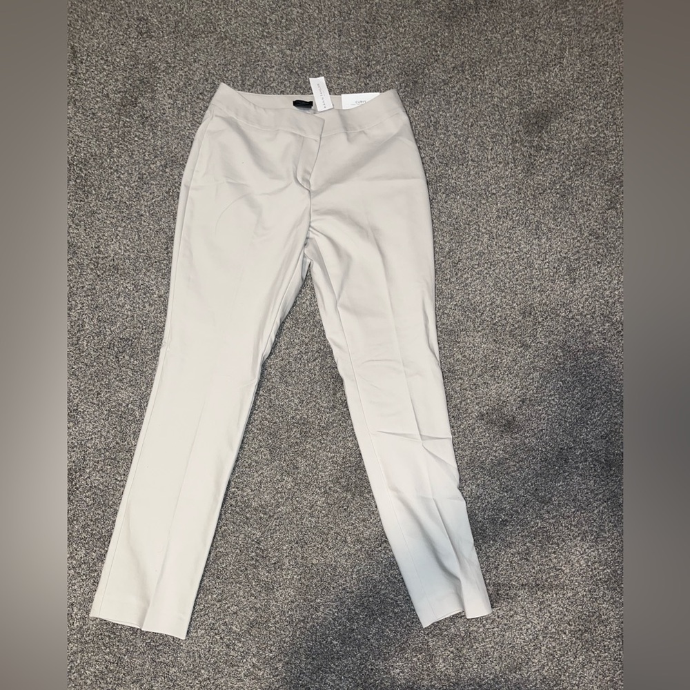 Ann Taylor work pants beige - curvy size 4 slim leg